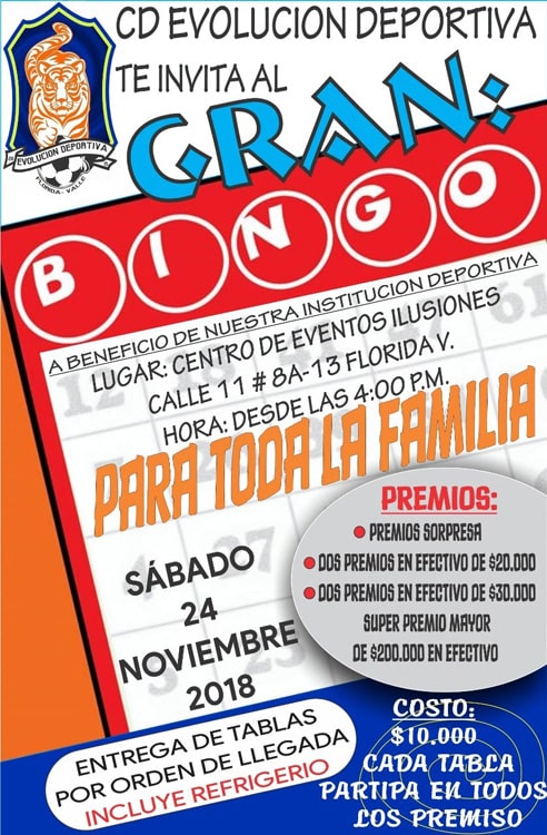 Bingo familiar Noviembre 2018